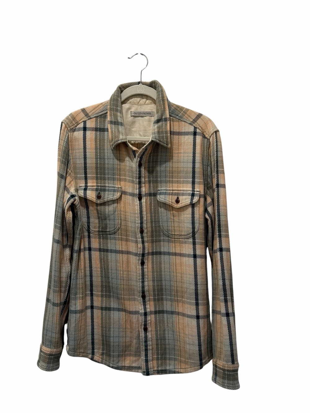 Outerknown 100% Organic Cotton Shirt Coastal Gorpcore Rugged Button Down Men’s M